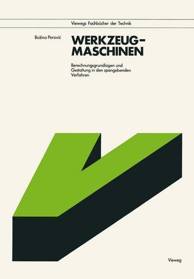 Cover for Bozina Perovic · Werkzeugmaschinen (Paperback Book) [German, 1984 edition] (1984)