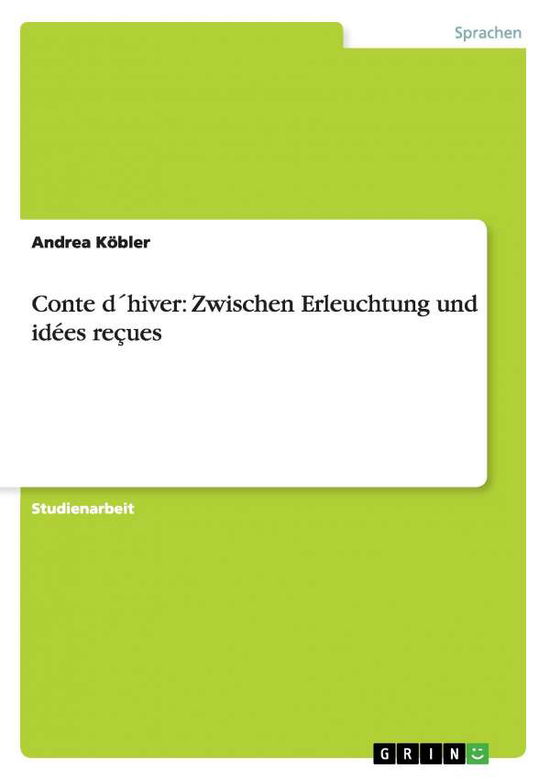 Cover for Köbler · Conte d hiver: Zwischen Erleucht (Book) [German edition] (2011)
