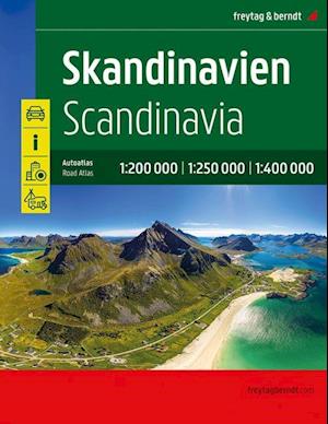 Scandinavia, Autoatlas 1:200,000 - 1:400,000, freytag & berndt - Freytag & Berndt - Kirjat - Freytag-Berndt - 9783707919905 - keskiviikko 17. elokuuta 2022