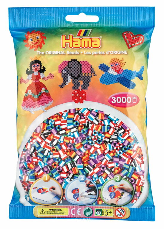 Hama Strijkkralenmix - Gestreept (201-90) 3000st. - Hama - Merchandise - Hama - 0028178201906 - June 26, 2017