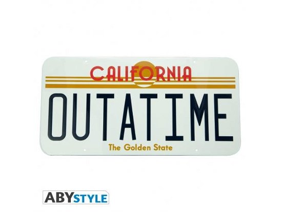 Cover for Back To The Future: ABYstyle · Outatime (Metal Plate 28X38 Cm / Targa Metallica) (MERCH)