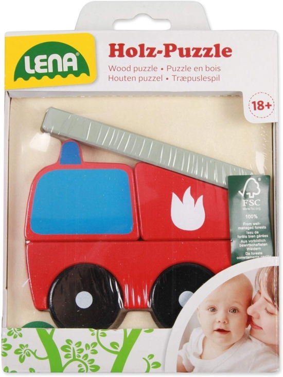 Cover for Lena: Puzzle In Legno · Lena: Puzzle In Legno - Vigili Del Fuoco (Toys)