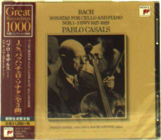 J. S. Bach: Cello Sonatas - Pablo Casals - Musik - SONY MUSIC LABELS INC. - 4547366235906 - 1. december 2016