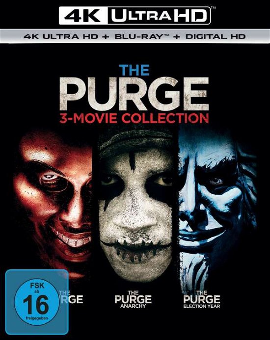 Cover for Ethan Hawke,lena Headey,adelaide Kane · The Purge-3-movie-collection (Uhd) (4K Ultra HD) (2017)