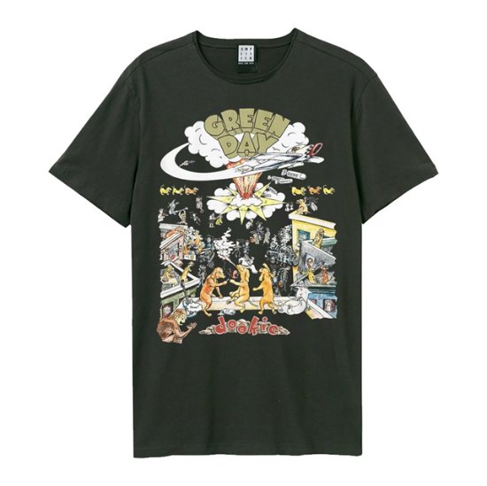 Green Day Dookie Amplified Vintage Charcoal Small T Shirt - Green Day - Merchandise - AMPLIFIED - 5054488687906 - 10. juni 2022