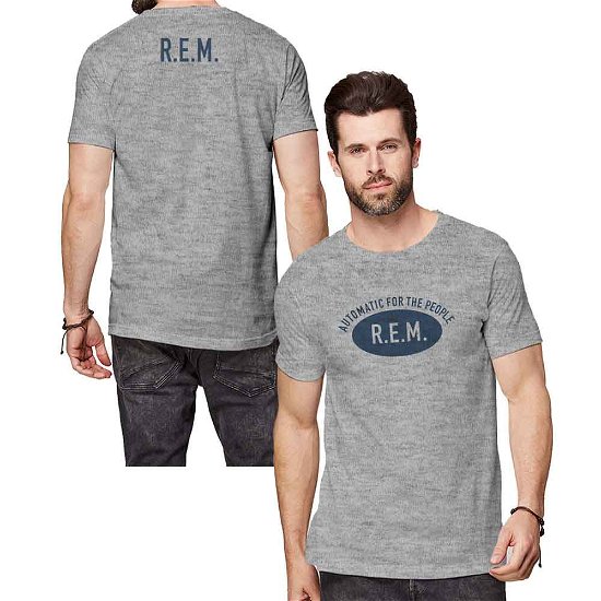 R.E.M. Unisex T-Shirt: Automatic (Back Print) - R.e.m. - Produtos - PHD - 5056012017906 - 18 de junho de 2018