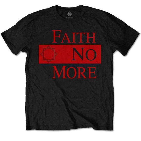 Faith No More Unisex T-Shirt: Classic New Logo Star - Faith No More - Produtos -  - 5056368600906 - 