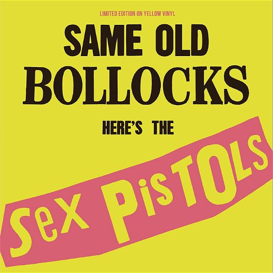 Cover for Sex Pistols · Same Old Bollocks (LP) [Coloured edition] (2018)