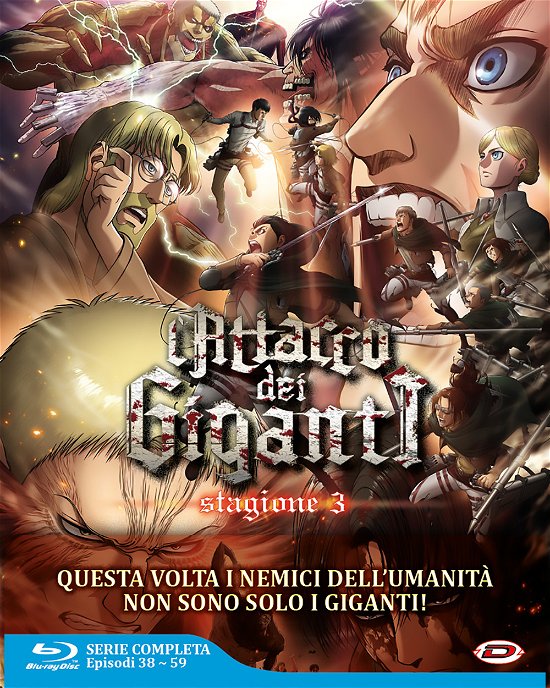 Cover for Attacco Dei Giganti (L') · Stagione 03 The Complete Series (4 Blu-Ray) (Eps 01-22) (Blu-ray) (2022)