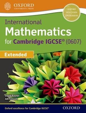 Cover for David Rayner · International Maths for Cambridge IGCSE Extended (Book) (2016)