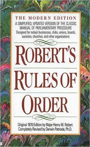 Cover for Henry M. Roberts · Robert's Rules of Order (Paperback Book) [Upd Rev edition] (1989)