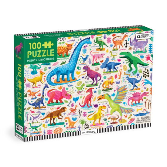 Mighty Dinosaurs 100 Piece Puzzle - Mudpuppy - Juego de mesa - Galison - 9780735383906 - 13 de febrero de 2025