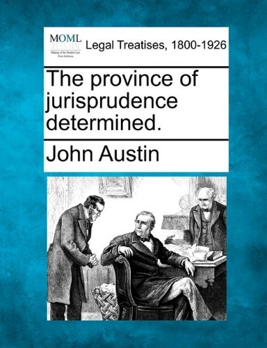 Cover for John Austin · The Province of Jurisprudence Determined. (Pocketbok) (2010)