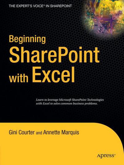 Cover for Gini Courter · Beginning Sharepoint with Excel: from Novice to Professional (Pocketbok) (2006)