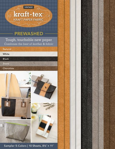 Kraft-tex® Vintage 5 Colours Sampler Pack, Prewashed: Kraft Paper Fabric - Publishing, C&T - Fanituote - C & T Publishing - 9781617457906 - torstai 22. marraskuuta 2018