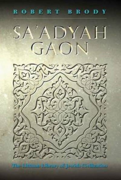 Cover for Robert Brody · Sa'adyah Gaon (Taschenbuch) (2016)