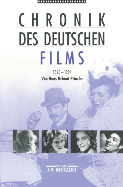 Cover for Hans Helmut Prinzler · Chronik des deutschen Films 1895-1994 (Paperback Book) (1995)