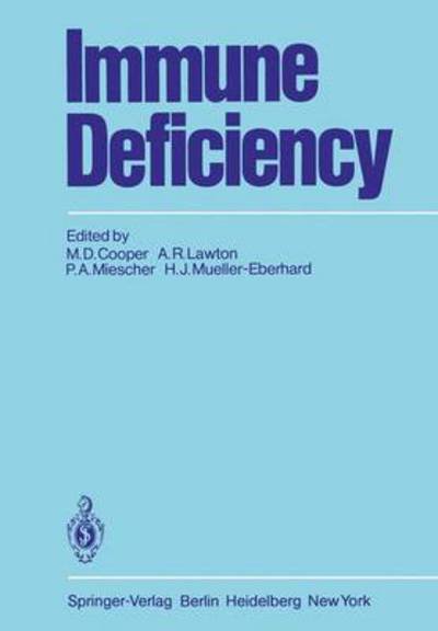 Cover for M D Cooper · Immune Deficiency (Pocketbok) (1979)
