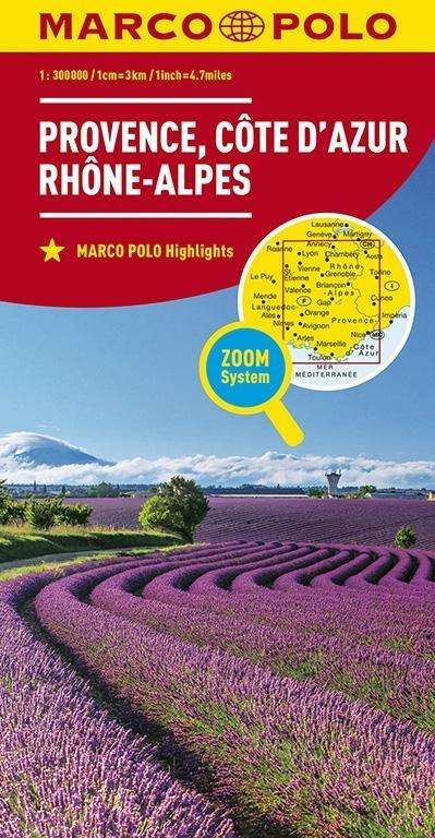 Provence, Alps, Cote d'Azur Marco Polo Map - Marco Polo - Books - MAIRDUMONT GmbH & Co. KG - 9783829737906 - March 30, 2022