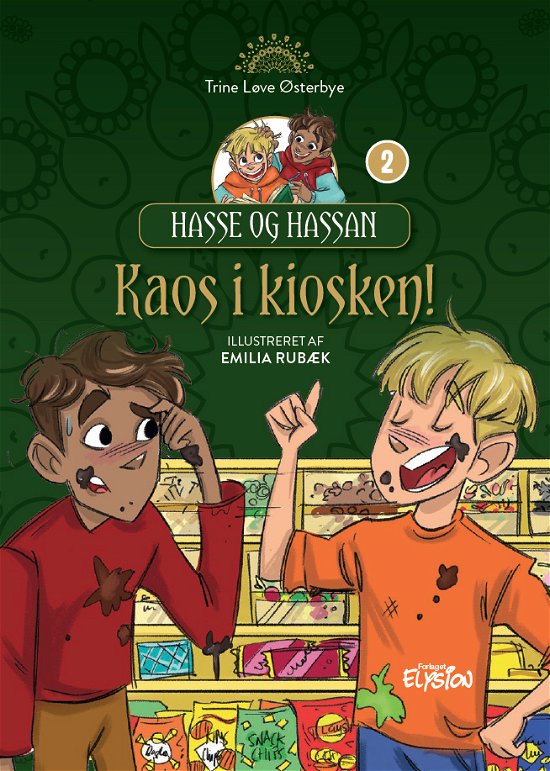 Cover for Trine Løve Østerbye · Hasse og Hassan: Kaos i kiosken (Hardcover Book) [1er édition] (2021)