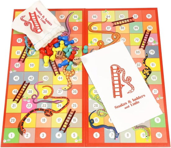 Snakes & ladders and ludo double-sided board game -  - Books - REX LONDON - 5027455442907 - June 23, 2023