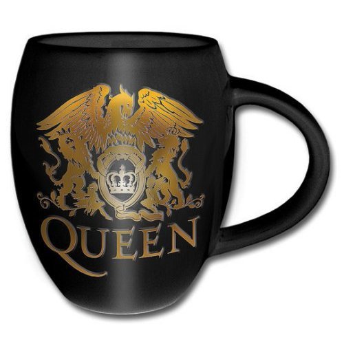 Cover for Queen · Queen Boxed Premium Mug: Gold Crest (Oval / Embossed) (TILBEHØR) [Black edition] (2016)