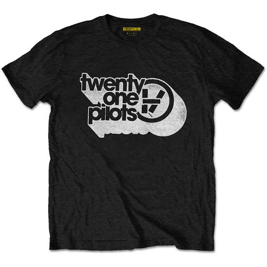 Twenty One Pilots Unisex T-Shirt: Vessel Vintage (Black) - Twenty One Pilots - Merchandise -  - 5056368645907 - October 19, 2020