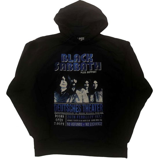 Black Sabbath Unisex Pullover Hoodie: Deutsches '73 - Black Sabbath - Produtos -  - 5056561004907 - 