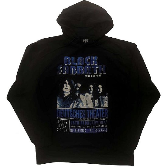 Black Sabbath Unisex Pullover Hoodie: Deutsches '73 - Black Sabbath - Marchandise -  - 5056561004907 - 