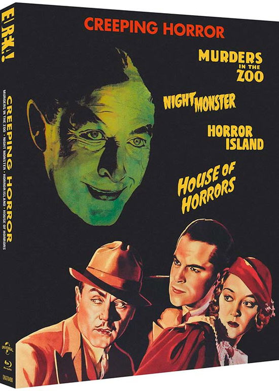 Cover for Creeping Horror Limited Editio · Creeping Horror (Murders In The Zoo / Night Monster / Horror Island / House Of Horrors) (Blu-Ray) (2023)