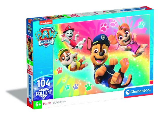 Cover for Clementoni · Puslespil, Paw Patrol 2023, Brilliant, 104 brikker (Jigsaw Puzzle) (2023)