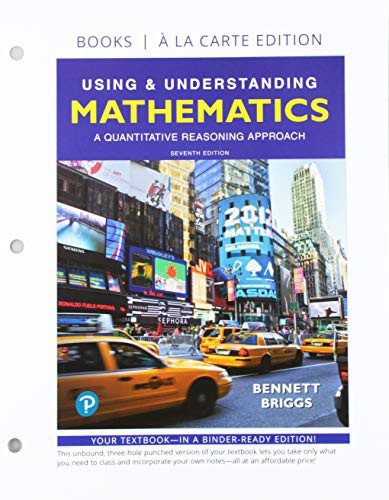Cover for Jeffrey Bennett · Using &amp; Understanding Mathematics A Quantitative Reasoning Approach, Loose-Leaf Edition Plus MyLab Math with Pearson eText -- 18 Week Access Card Package (Lösa papper) (2019)