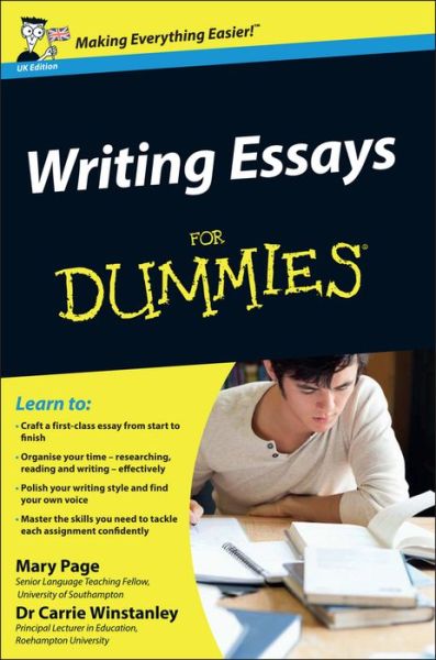 Cover for Page, Mary (University of Southampton) · Writing Essays For Dummies, UK Edition (Paperback Book) [UK edition] (2009)