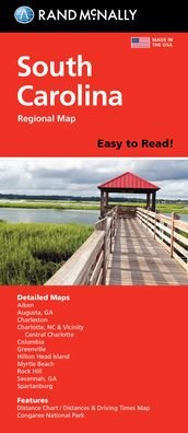 Cover for Rand Mcnally · Rand McNally Easy to Read Folded Map: South Carolina State Map (Taschenbuch) (2022)