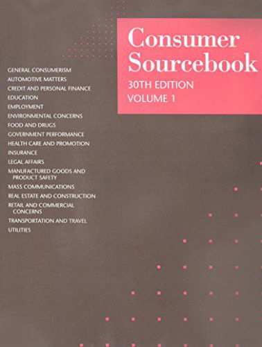 Cover for Gale Research Inc · Consumer Sourcebook (Paperback Book) (2015)