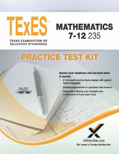 Cover for Sharon a Wynne · Texes Mathematics 7-12 235 Practice Test Kit (Taschenbuch) [New edition] (2014)