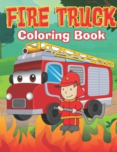 Fire Truck Coloring Book - Sm Books - Bøger - Independently Published - 9781698372907 - 9. oktober 2019