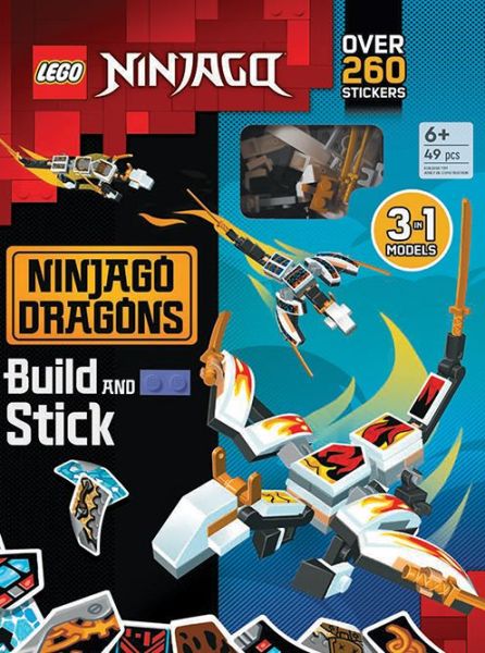 Cover for Ameet Sp Z O O · Lego (r) Build and Stick: Ninjago (r) Dragons (Hardcover Book) (2022)