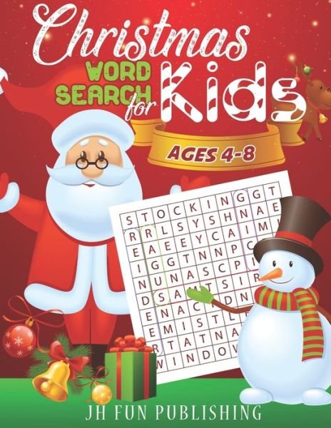 Cover for Jh Fun Publishing · Christmas Word Search for Kids Ages 4-8 (Paperback Bog) (2018)
