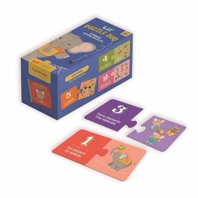 Cover for Lil' Libros · Un Elefante Puzzle Duo 20 Piece: A bilingual counting duo puzzle (GAME) (2023)