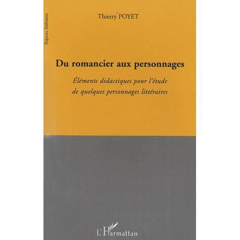 Cover for Thierry Poyet · Du romancier aux personnages (Paperback Book) (2021)