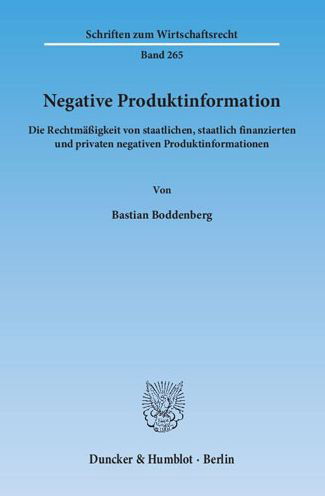 Cover for Boddenberg · Negative Produktinformation (Book) (2015)