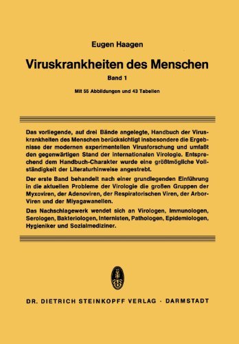 Cover for Eugen Haagen · Viruskrankheiten Des Menschen: Unter Besonderer Berucksichtigung Der Experimentellen Forschungsergebnisse (Paperback Book) [German, Softcover Reprint of the Original 1st Ed. 1964 edition] (2012)