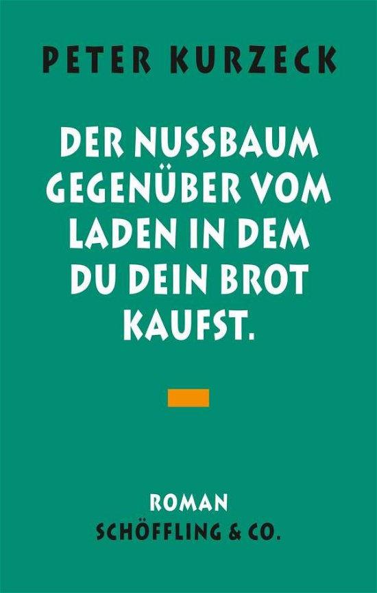 Cover for Peter Kurzeck · Der Nußbaum gegenüber vom Laden, in dem du dein Brot kaufst (Gebundenes Buch) (2021)