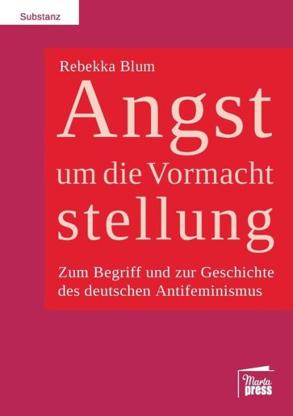 Cover for Blum · Angst um die Vormachtstellung (Book) (2019)