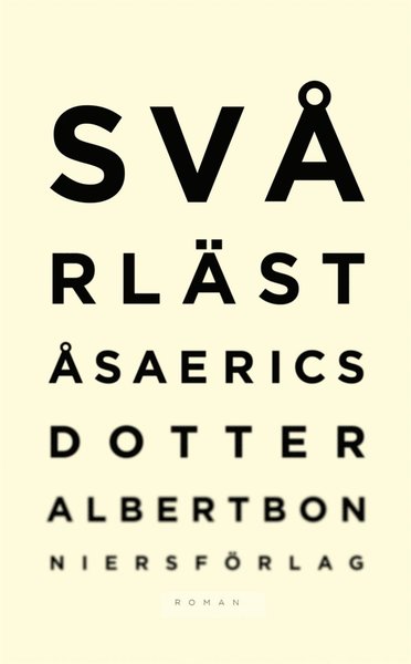 Cover for Åsa Ericsdotter · Svårläst (ePUB) (2010)