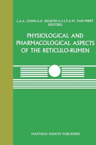 Cover for L a a Ooms · Physiological and Pharmacological Aspects of the Reticulo-Rumen - Current Topics in Veterinary Medicine (Pocketbok) [Softcover reprint of the original 1st ed. 1987 edition] (2011)