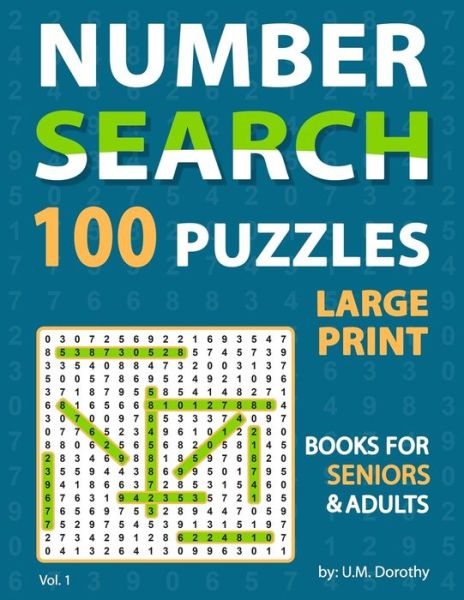 Cover for U M Dorothy · Large Print Number Search Books For Seniors (Taschenbuch) (2020)