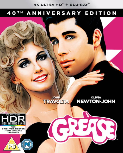 Cover for Grease 40th Anniversary Uhd BD · Grease 40Th Anniversary 4K Uhd+Bd (Blu-ray) (2018)