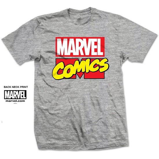 Marvel: Logo Grigio (T-Shirt Unisex Tg. 2XL) - Marvel Comics - Andet - Bravado - 5055979904908 - 